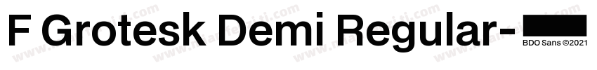 F Grotesk Demi Regular字体转换
